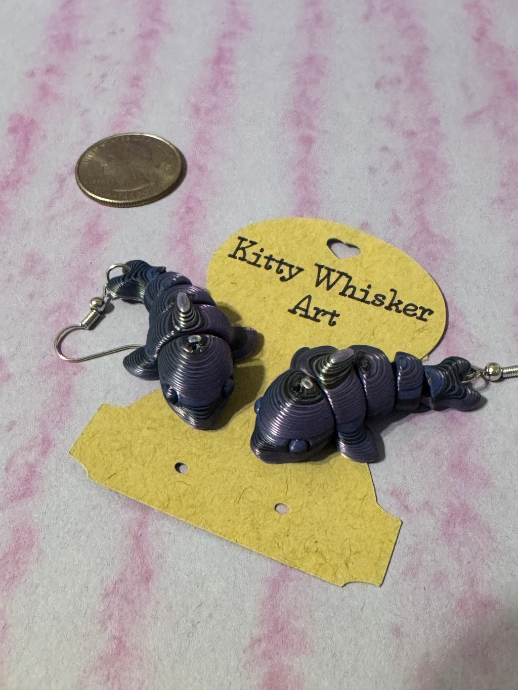 Dolphin Earrings - Kitty Whisker Art