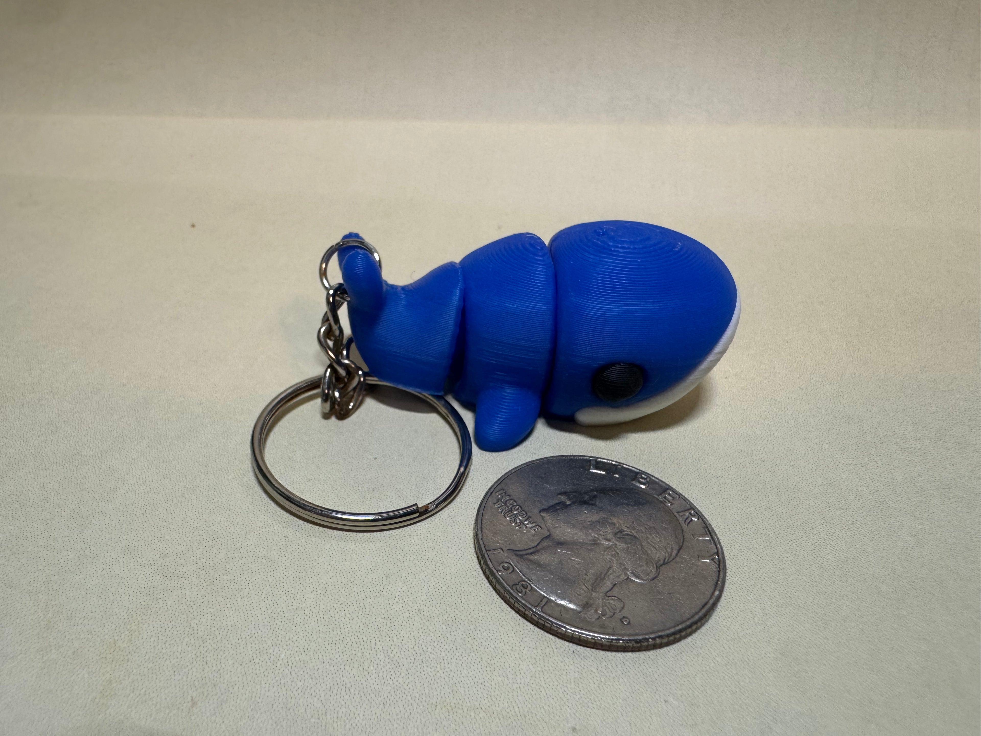 Blue Whale Keychain Companion