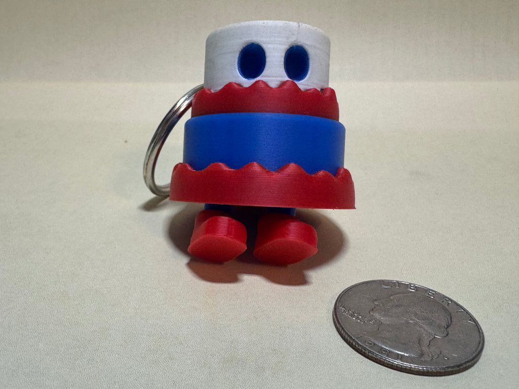 Two Layer Cake Keychain Companion