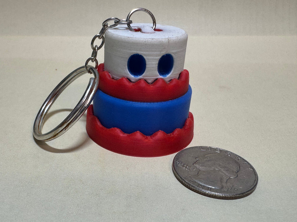 Two Layer Cake Keychain Companion