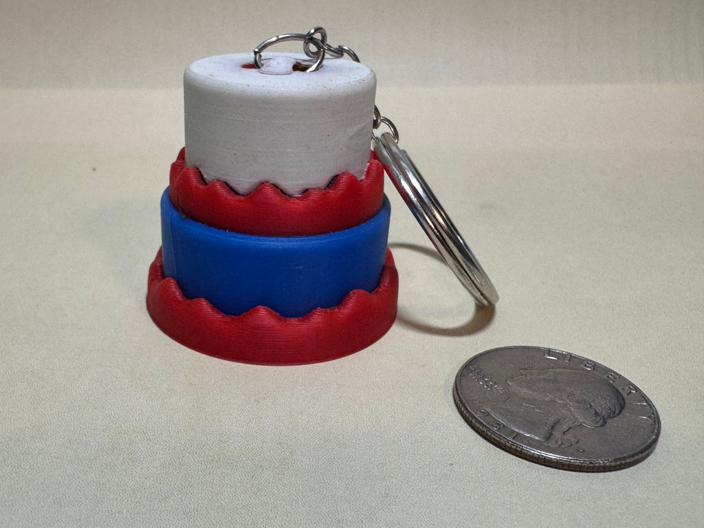 Two Layer Cake Keychain Companion