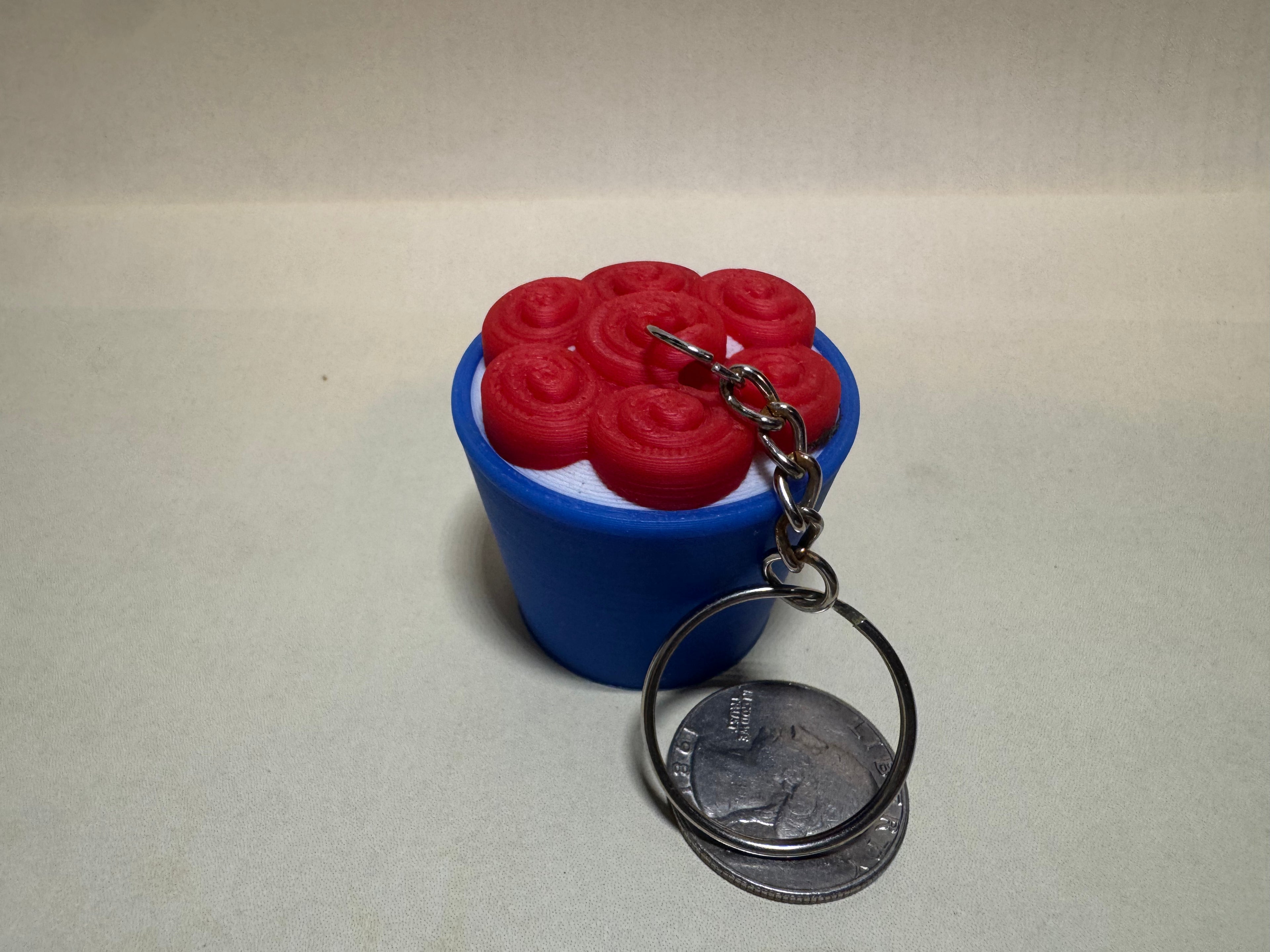 Ice Cream Roll Keychain Companion
