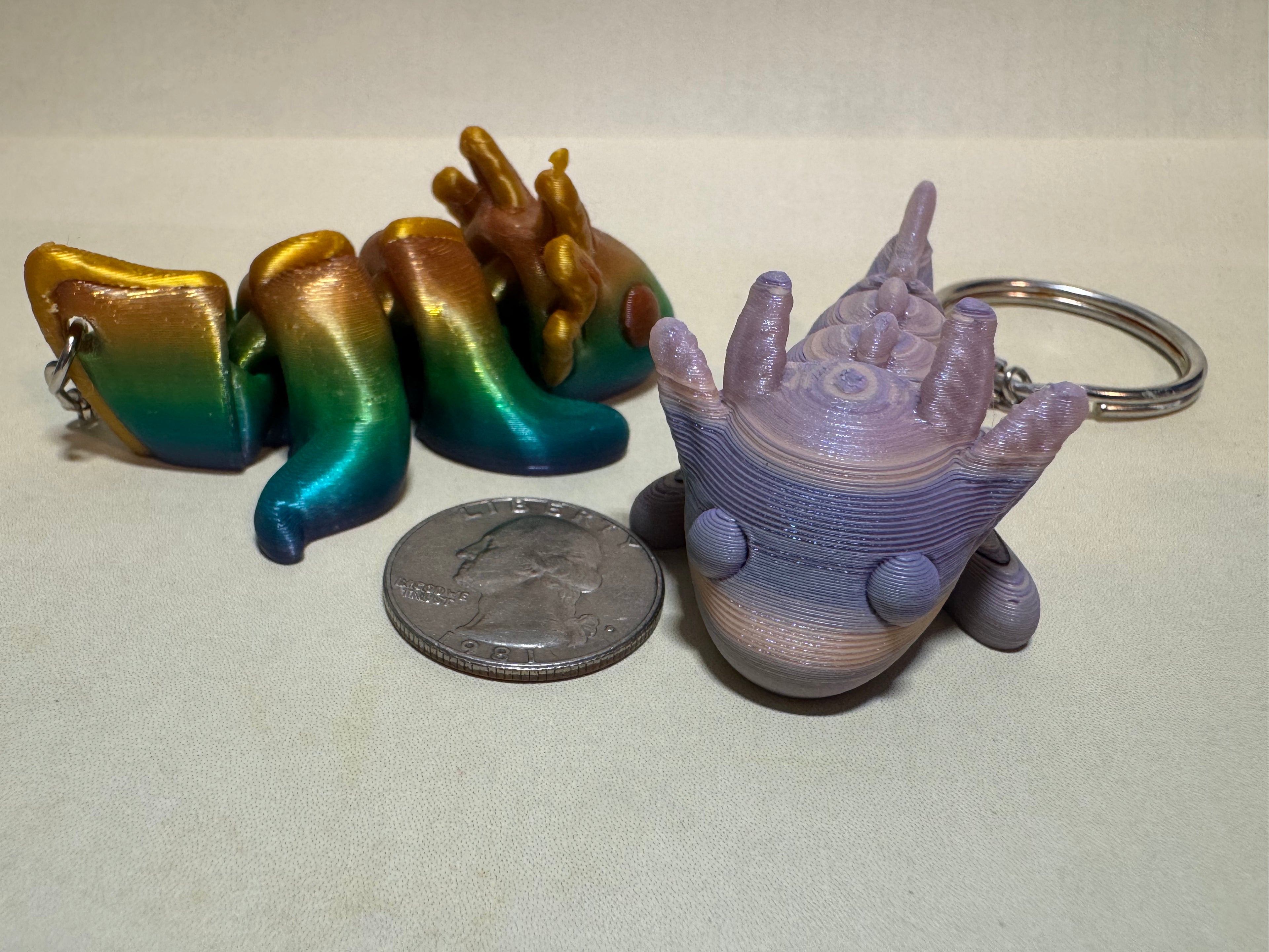 Axolotl Keychain Companion