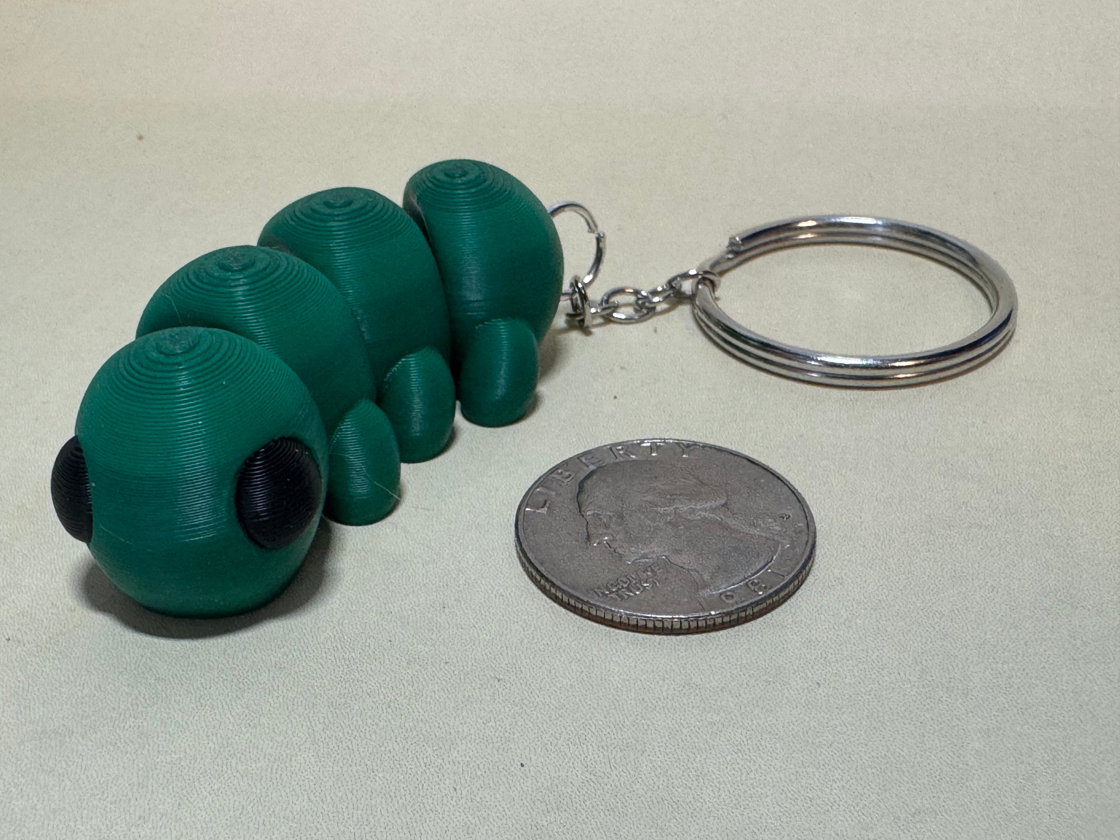 Caterpillar Keychain Companion