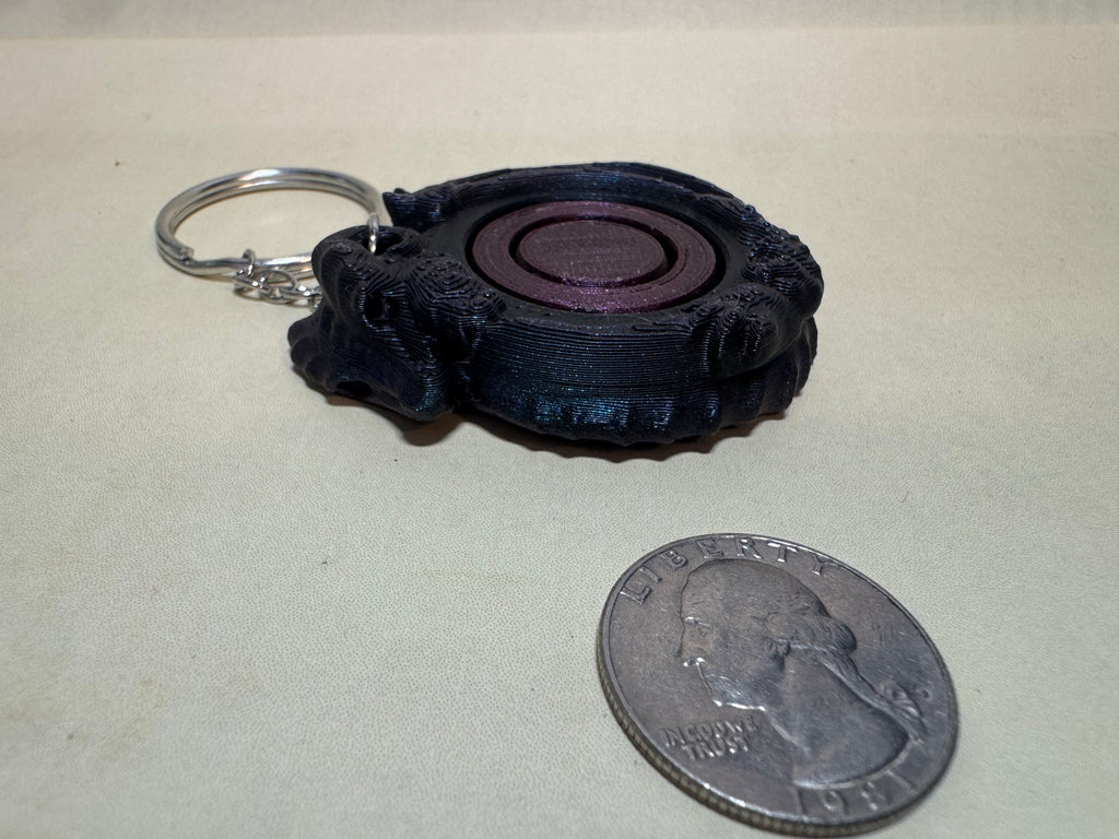 Gyroid Fidget Keychain Companion