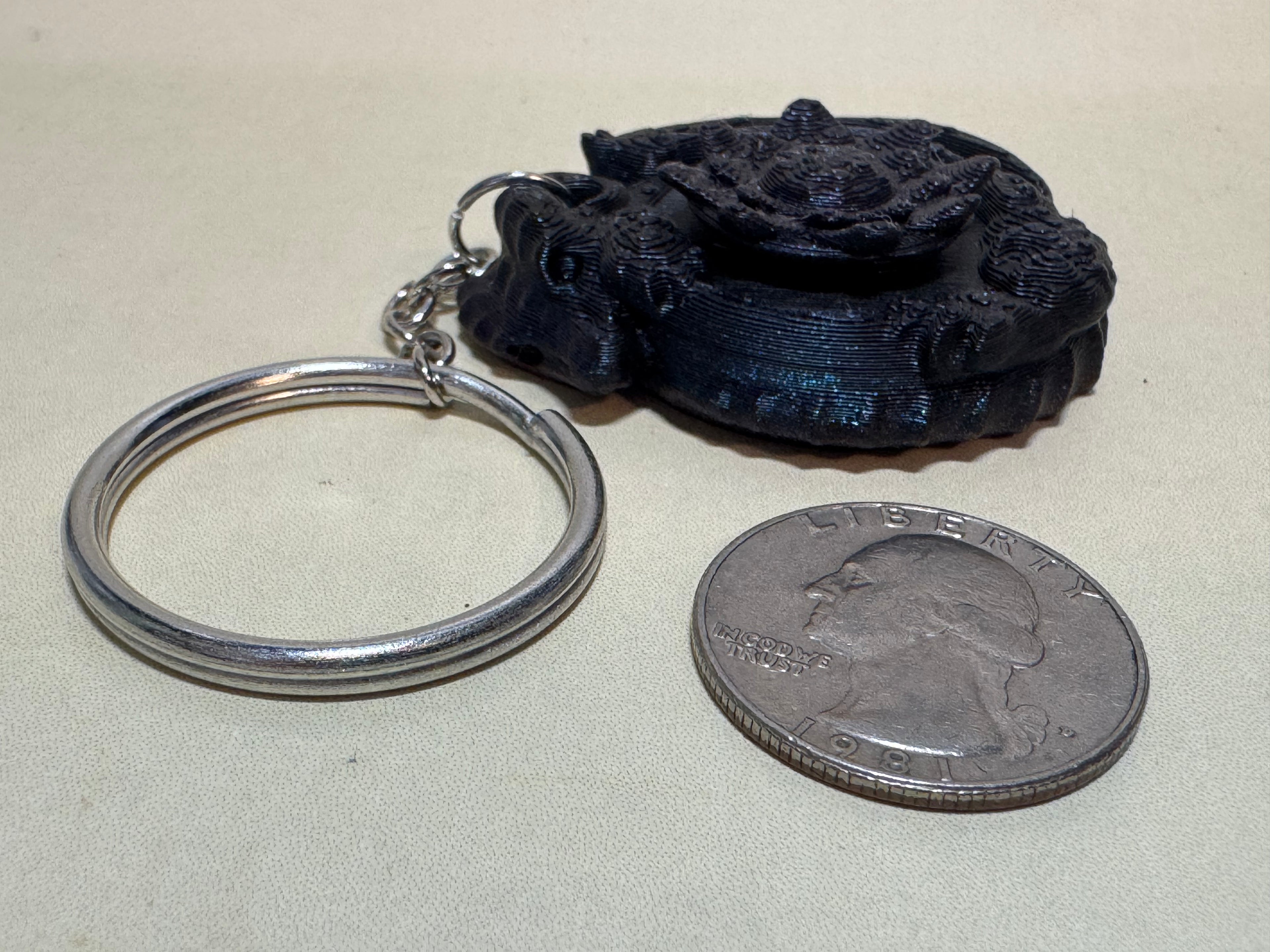 Dragon Flower Fidget Keychain Companion