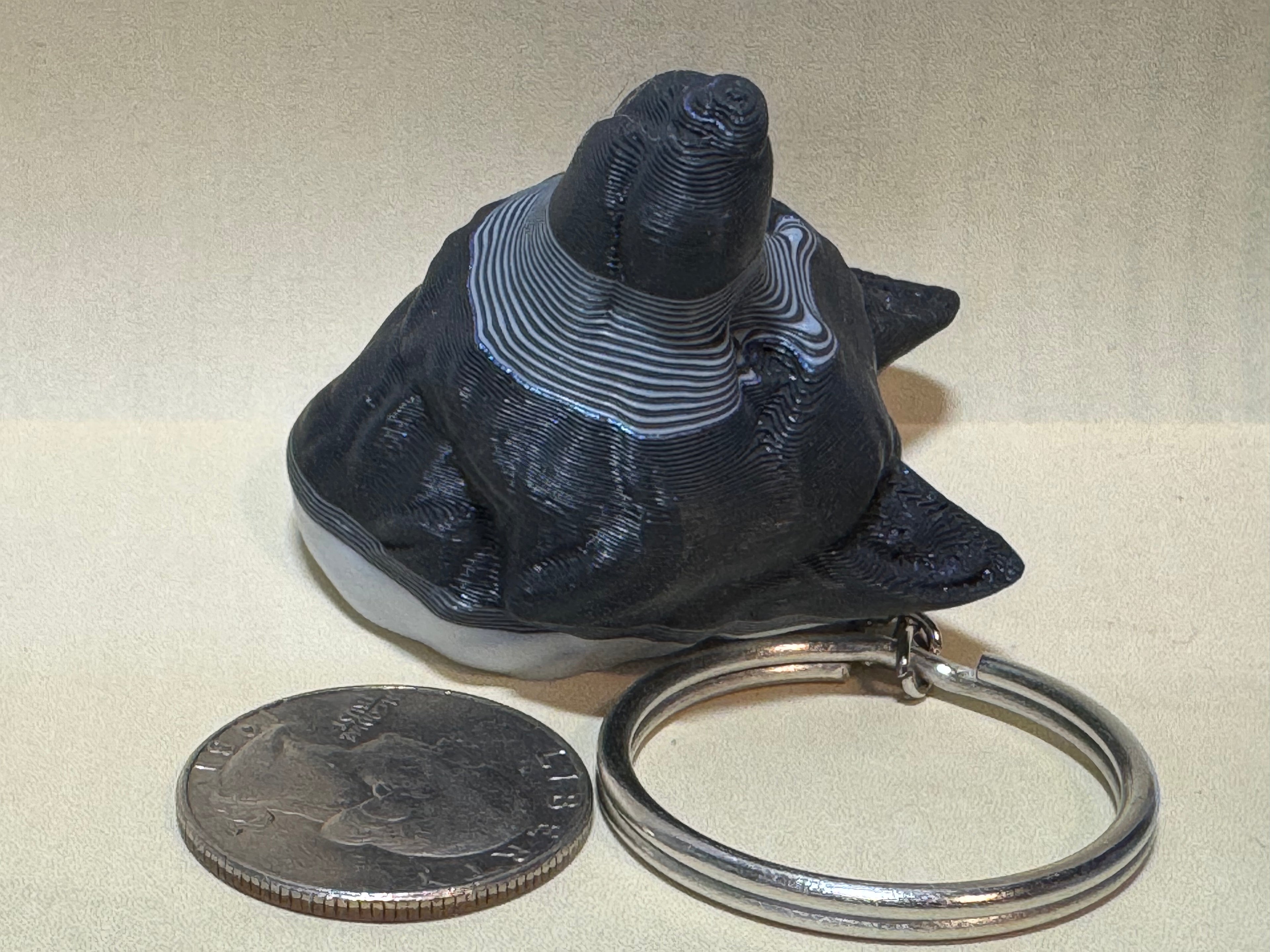 Wolf Head Keychain Companion