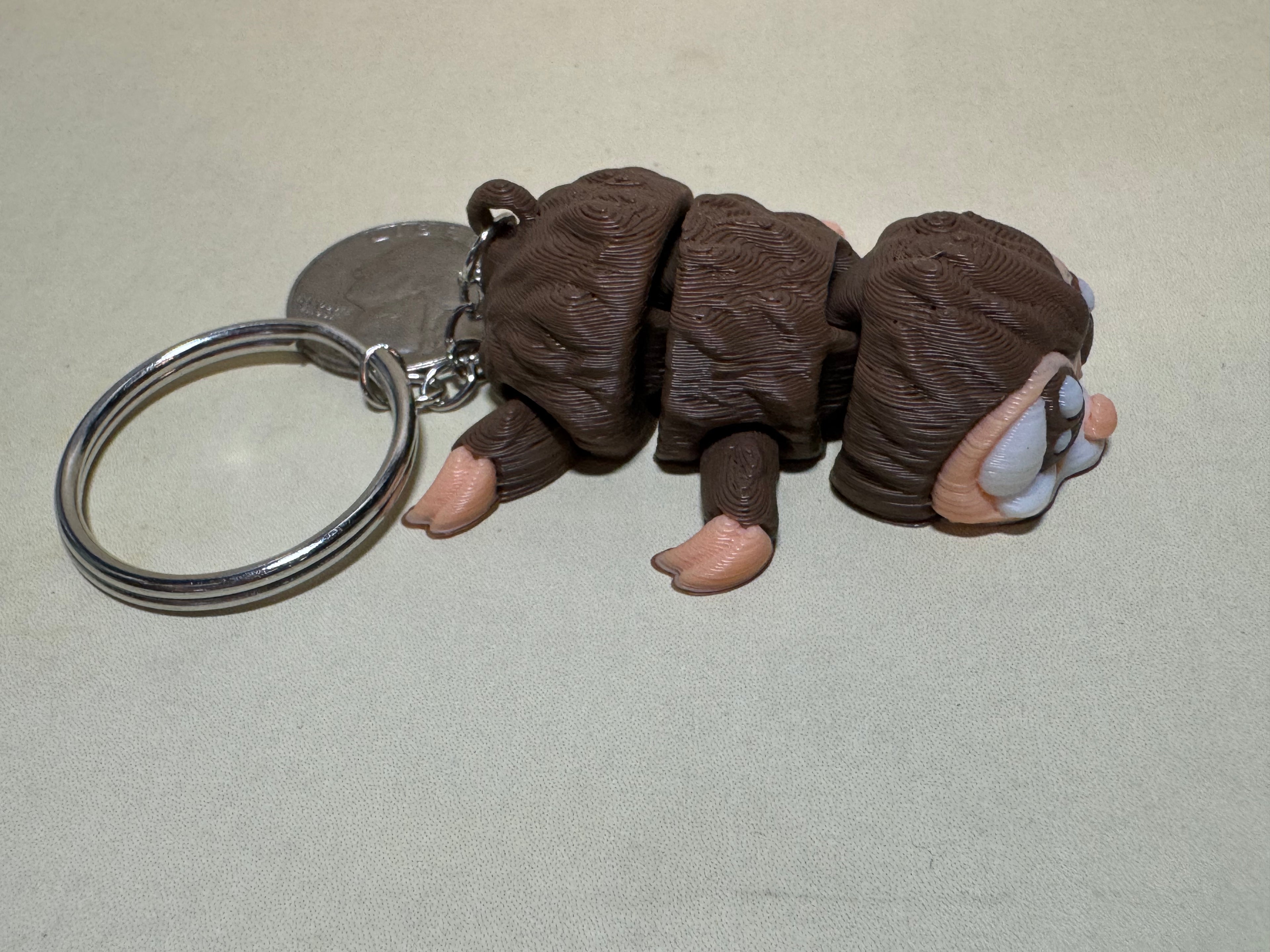Chibi Sloth Keychain Companion