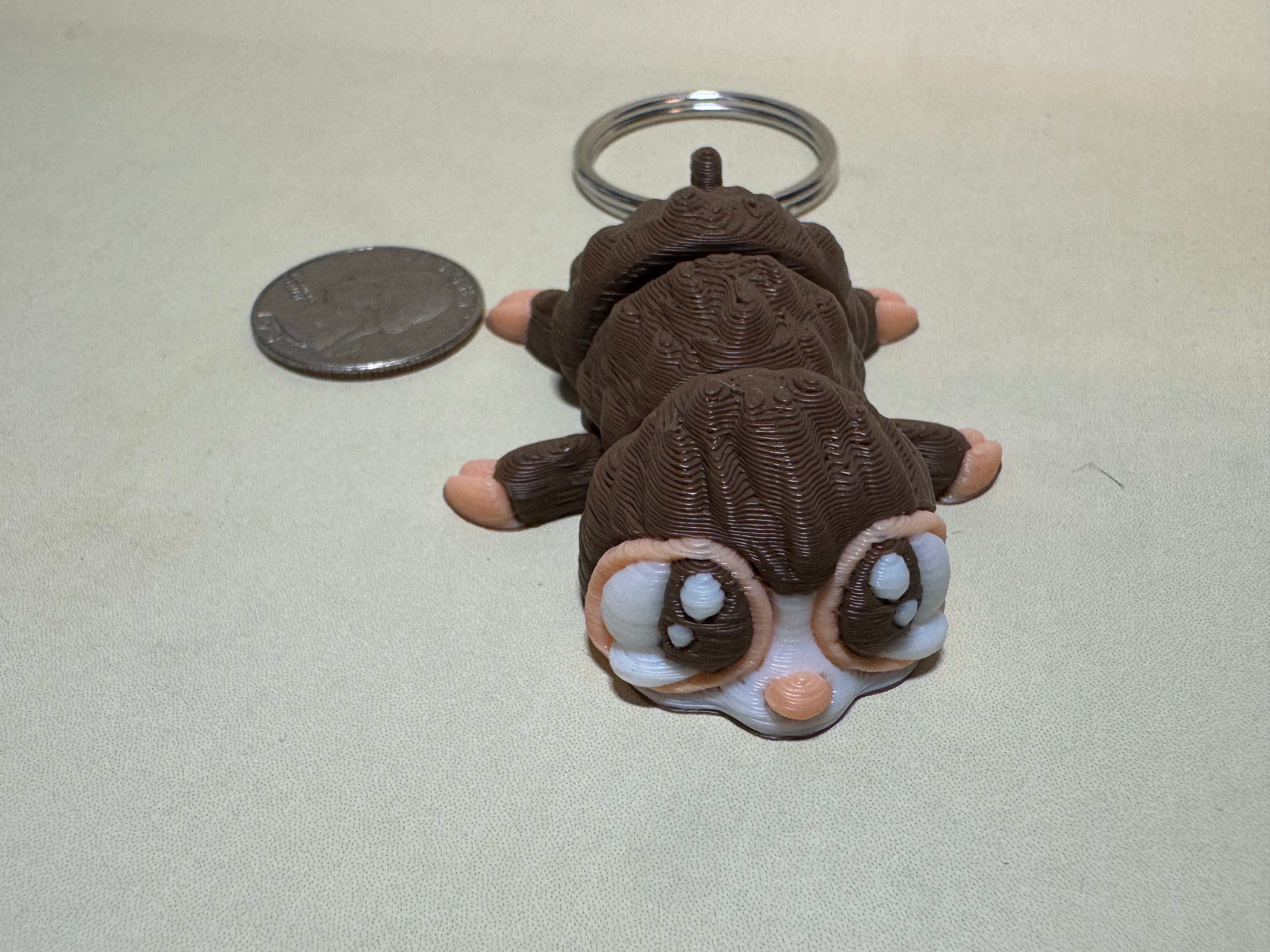 Chibi Sloth Keychain Companion