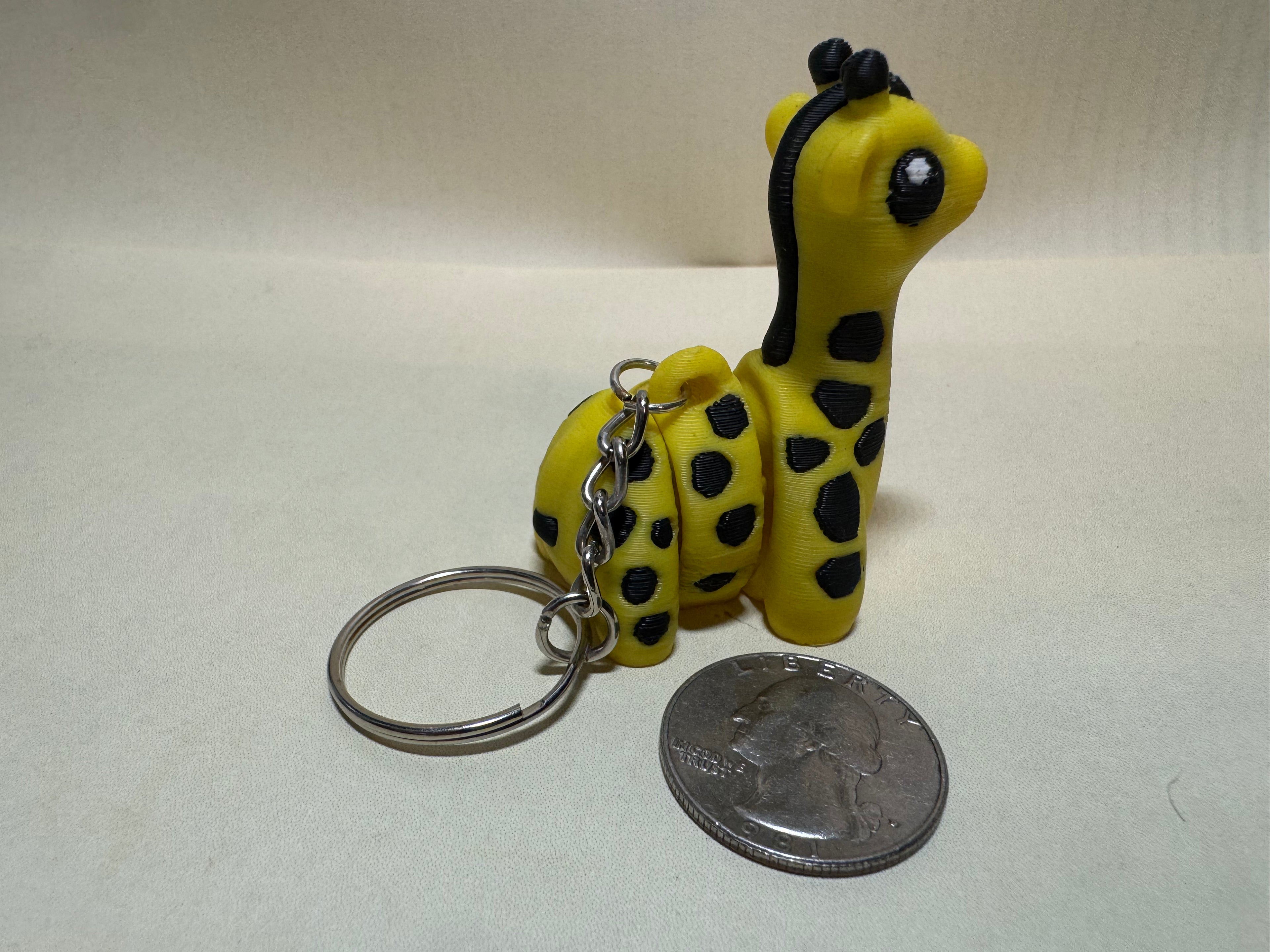 Giraffe Keychain Companion
