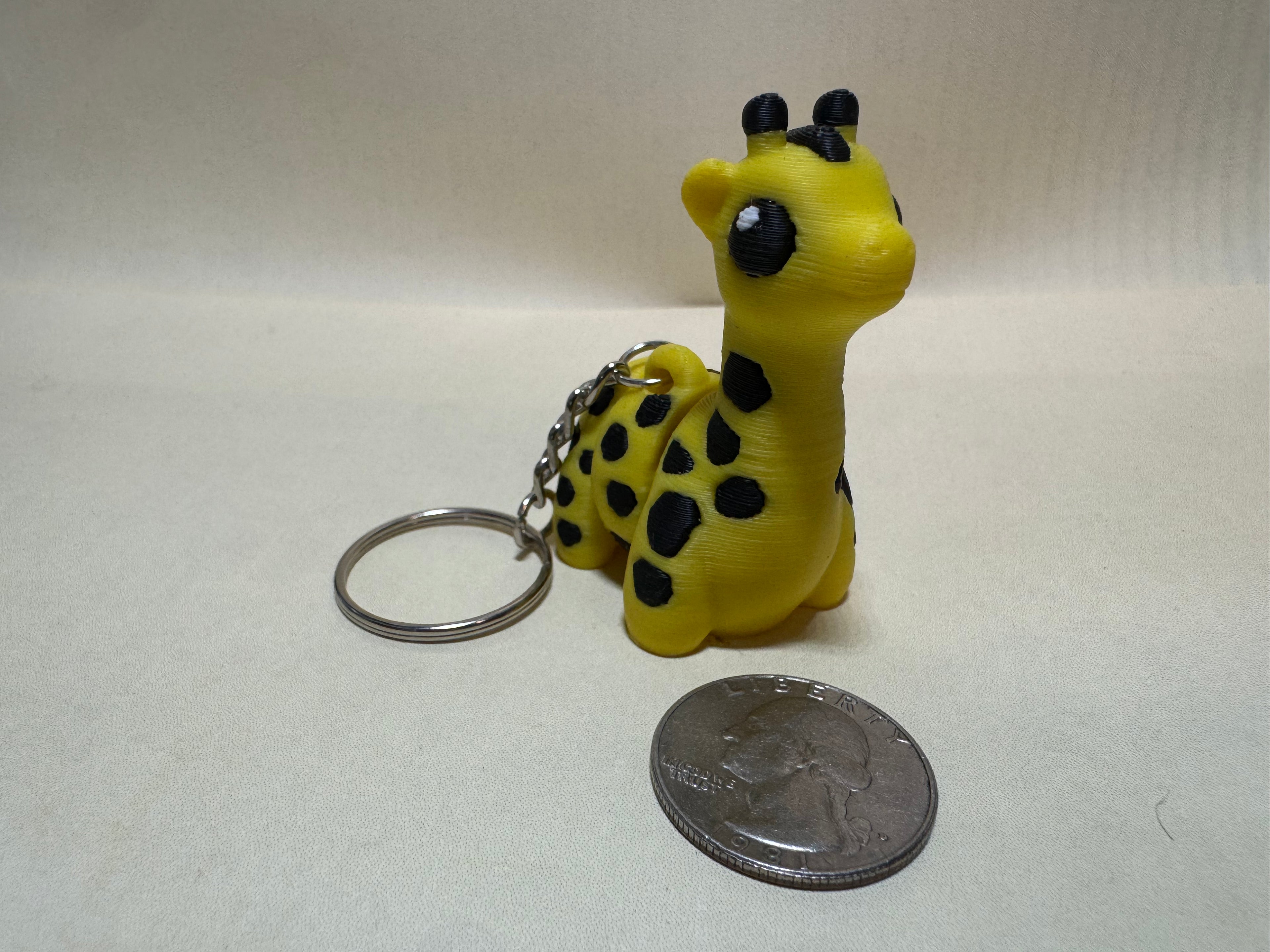 Giraffe Keychain Companion