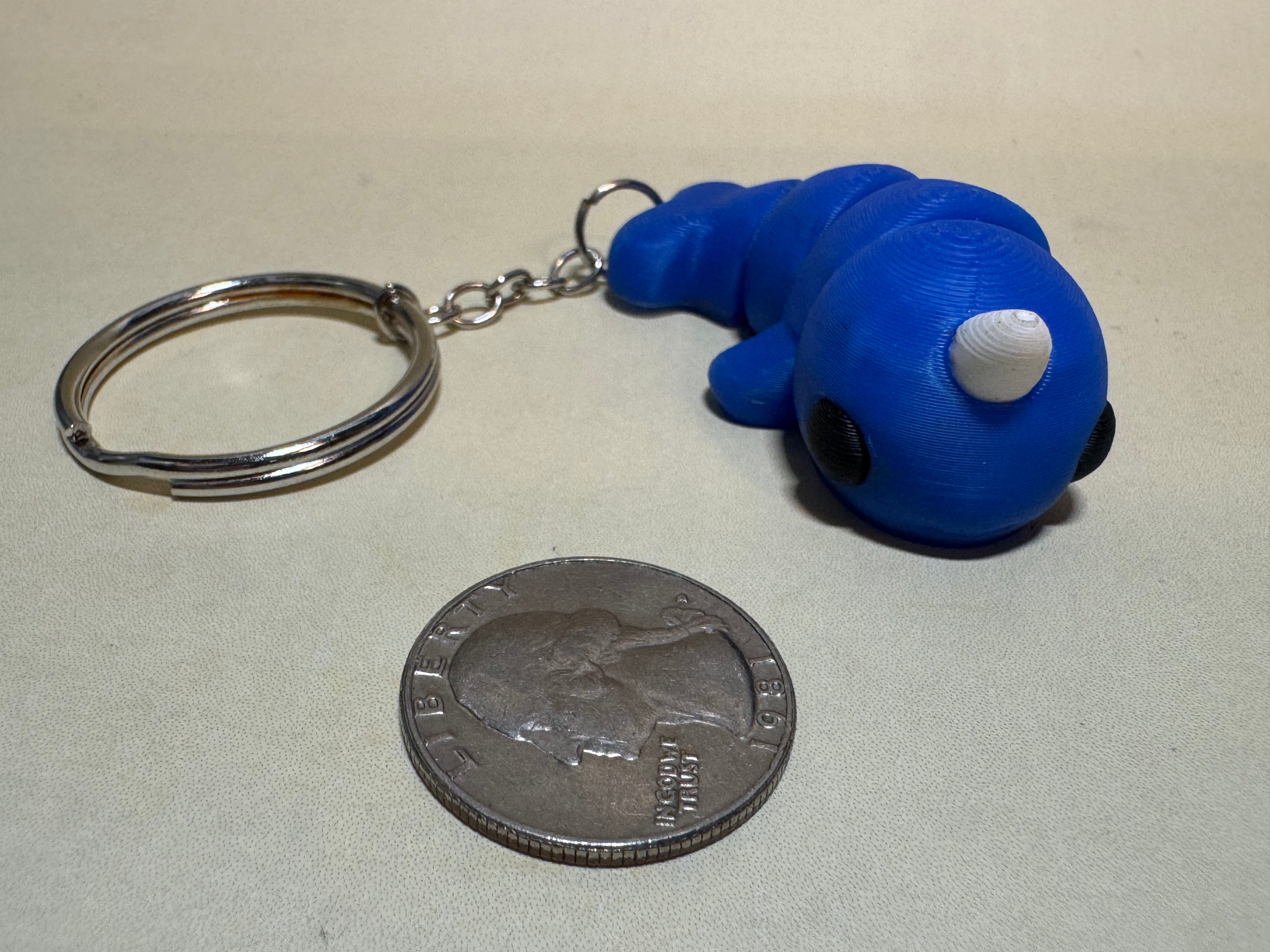 Narwhal Keychain Companion