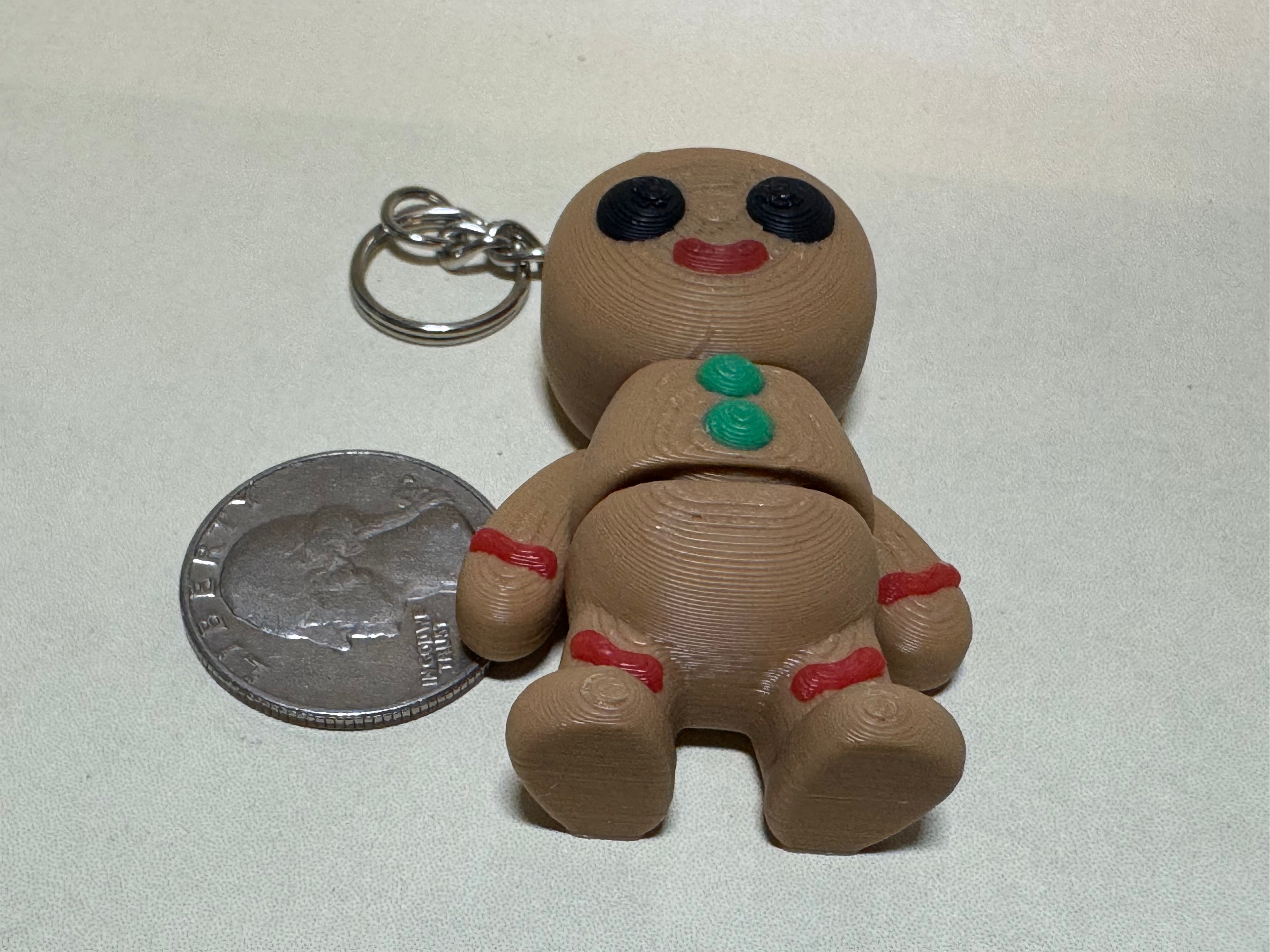 Gingerbread Man Keychain Companion