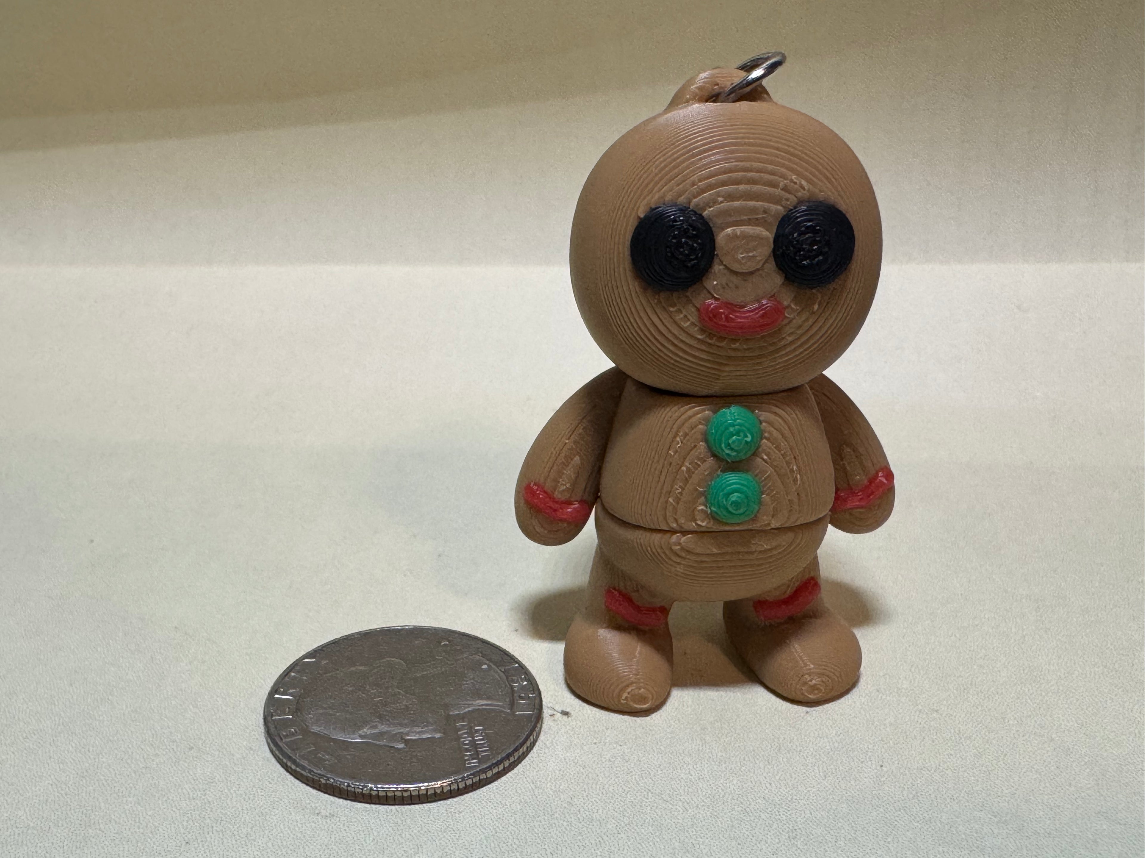 Gingerbread Man Keychain Companion