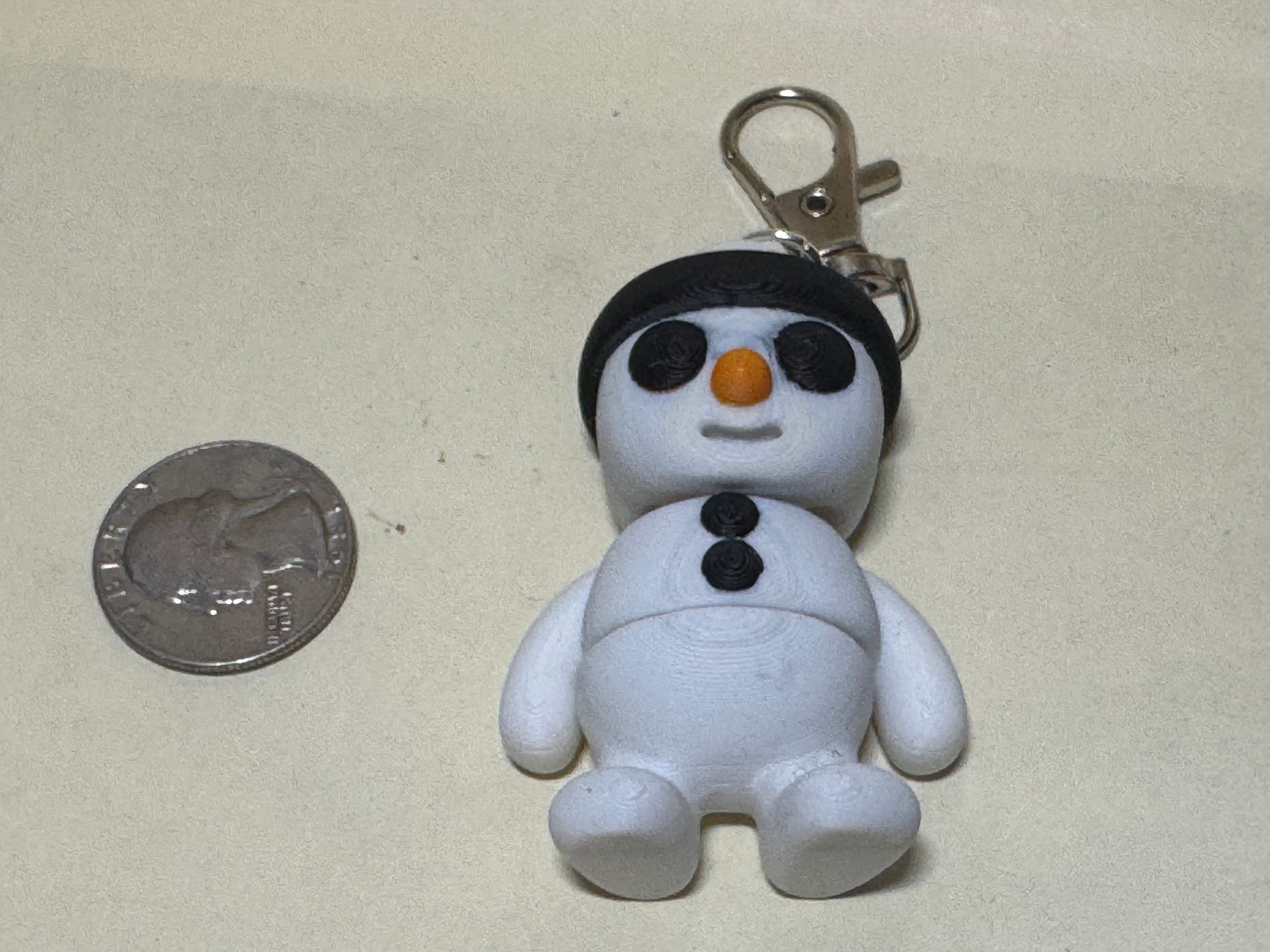 Snowman Keychain Companion