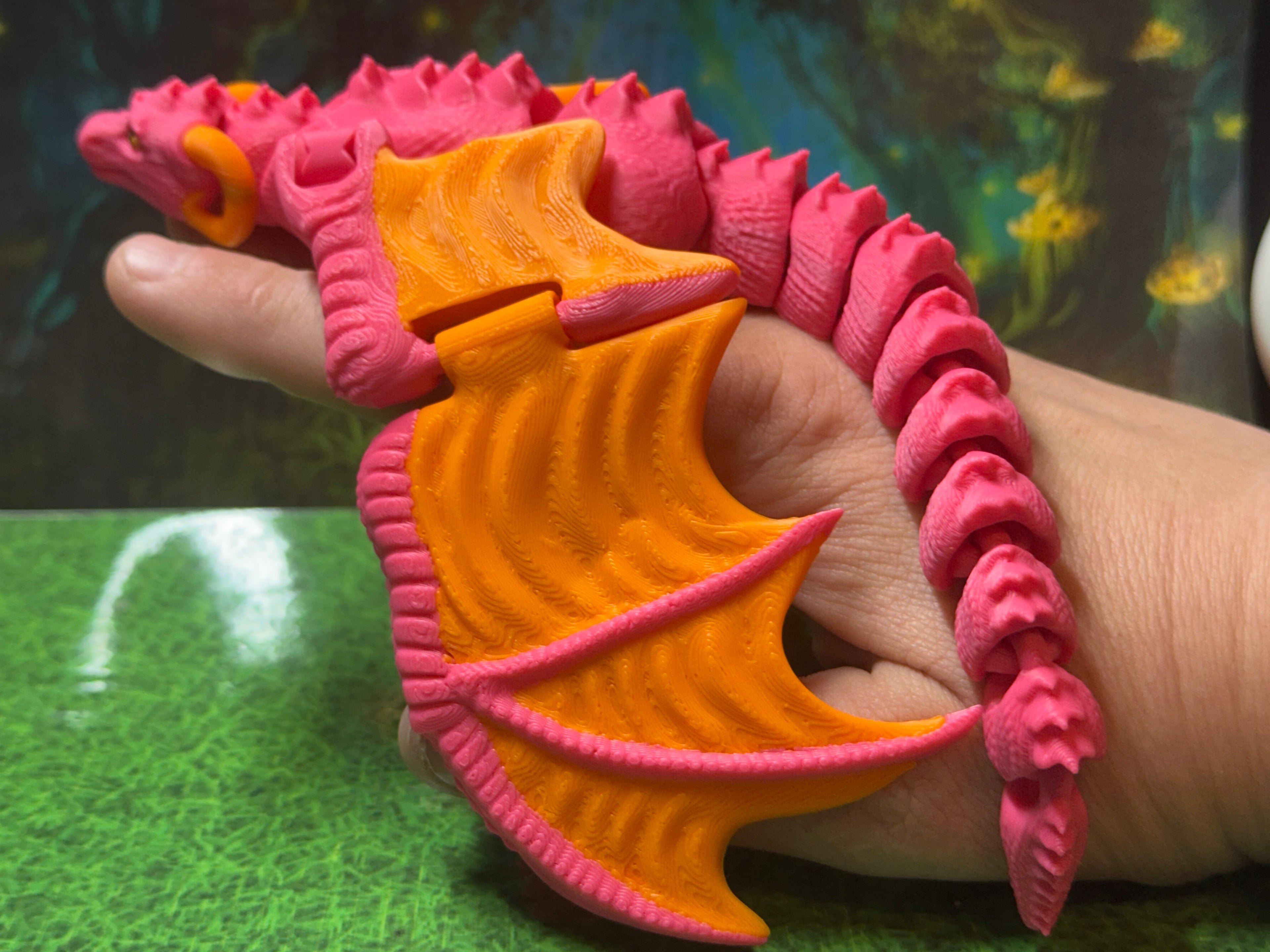 Finger Puppet Winged Dragon – by KeKreations