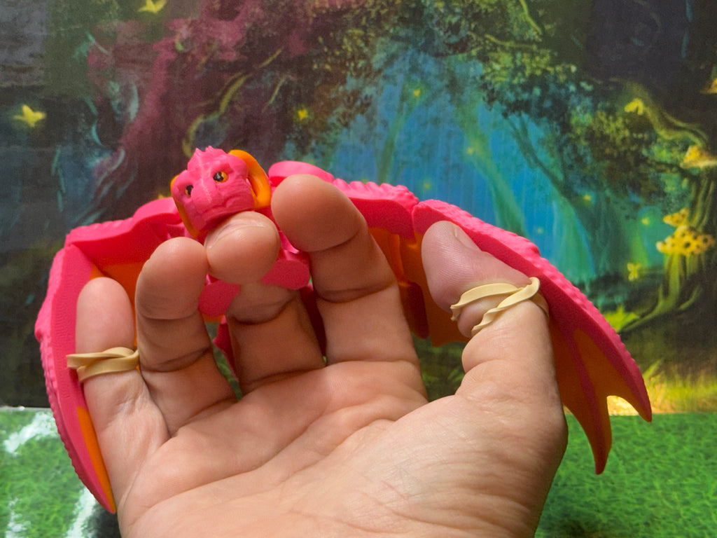 Finger Puppet Winged Dragon – by KeKreations