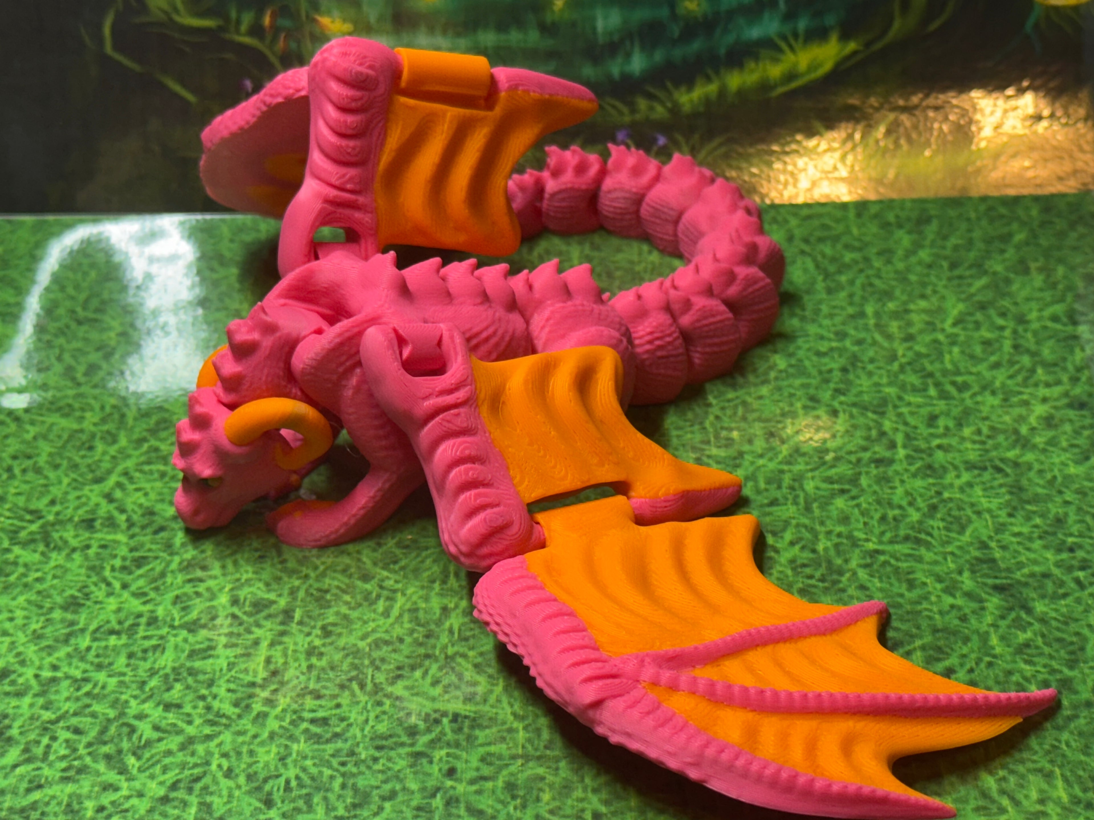 Finger Puppet Winged Dragon – by KeKreations