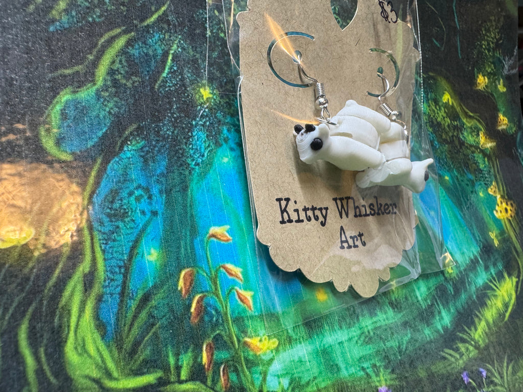 Goat Earrings - Kitty Whisker Art