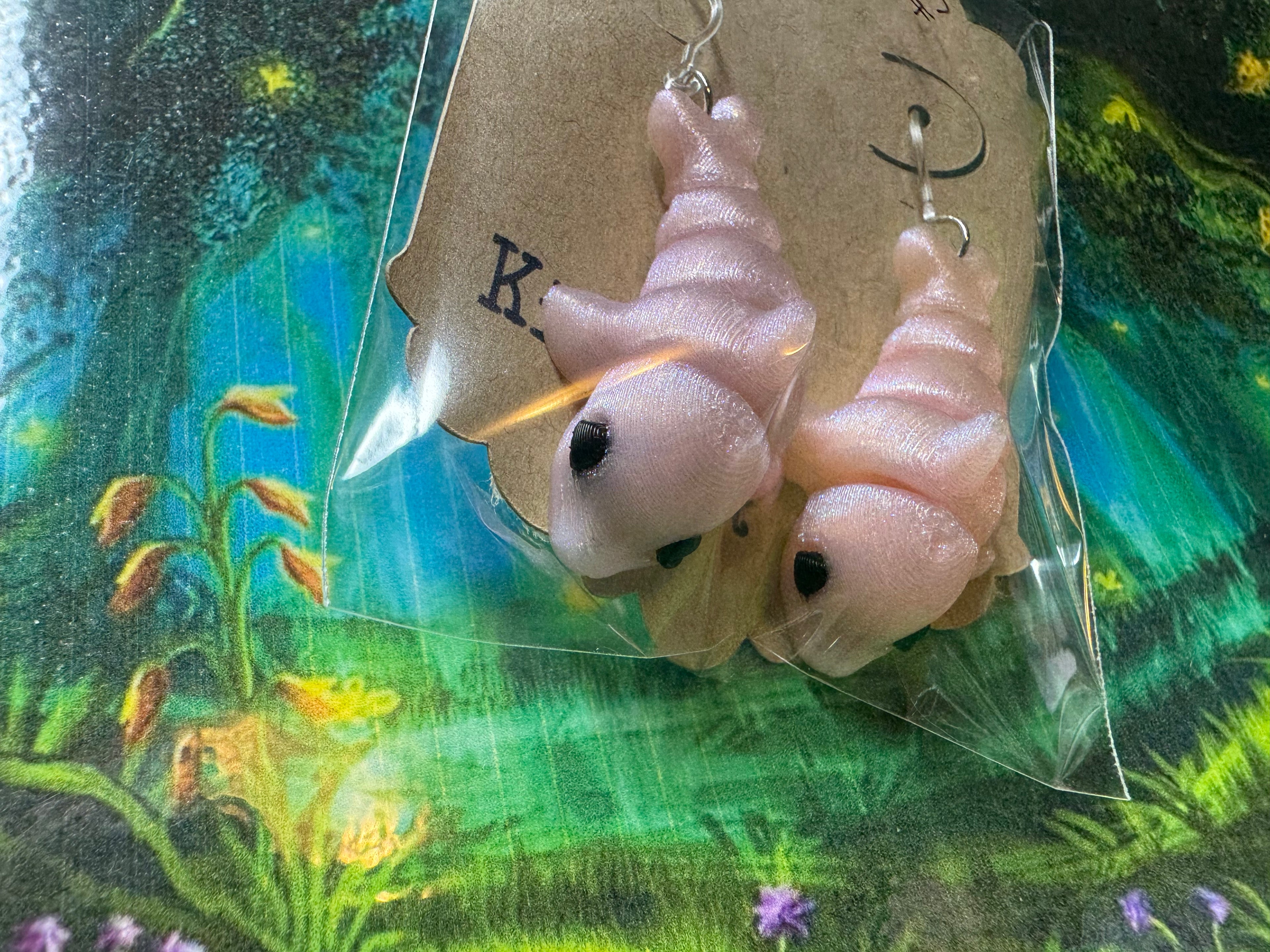 Dolphin Earrings - Kitty Whisker Art