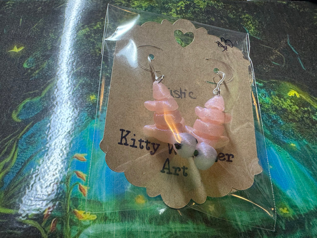 Nessie Earrings - Kitty Whisker Art