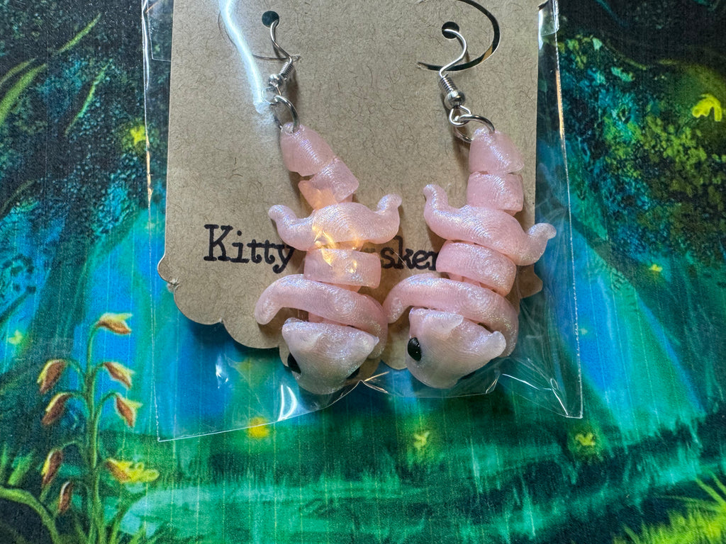 Baby Dragon Earrings - Kitty Whisker Art
