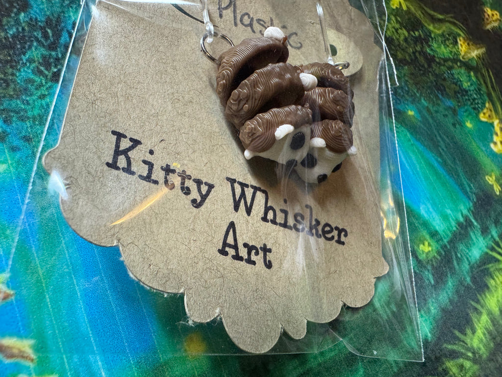 Hedgehog Earrings - Kitty Whisker Art