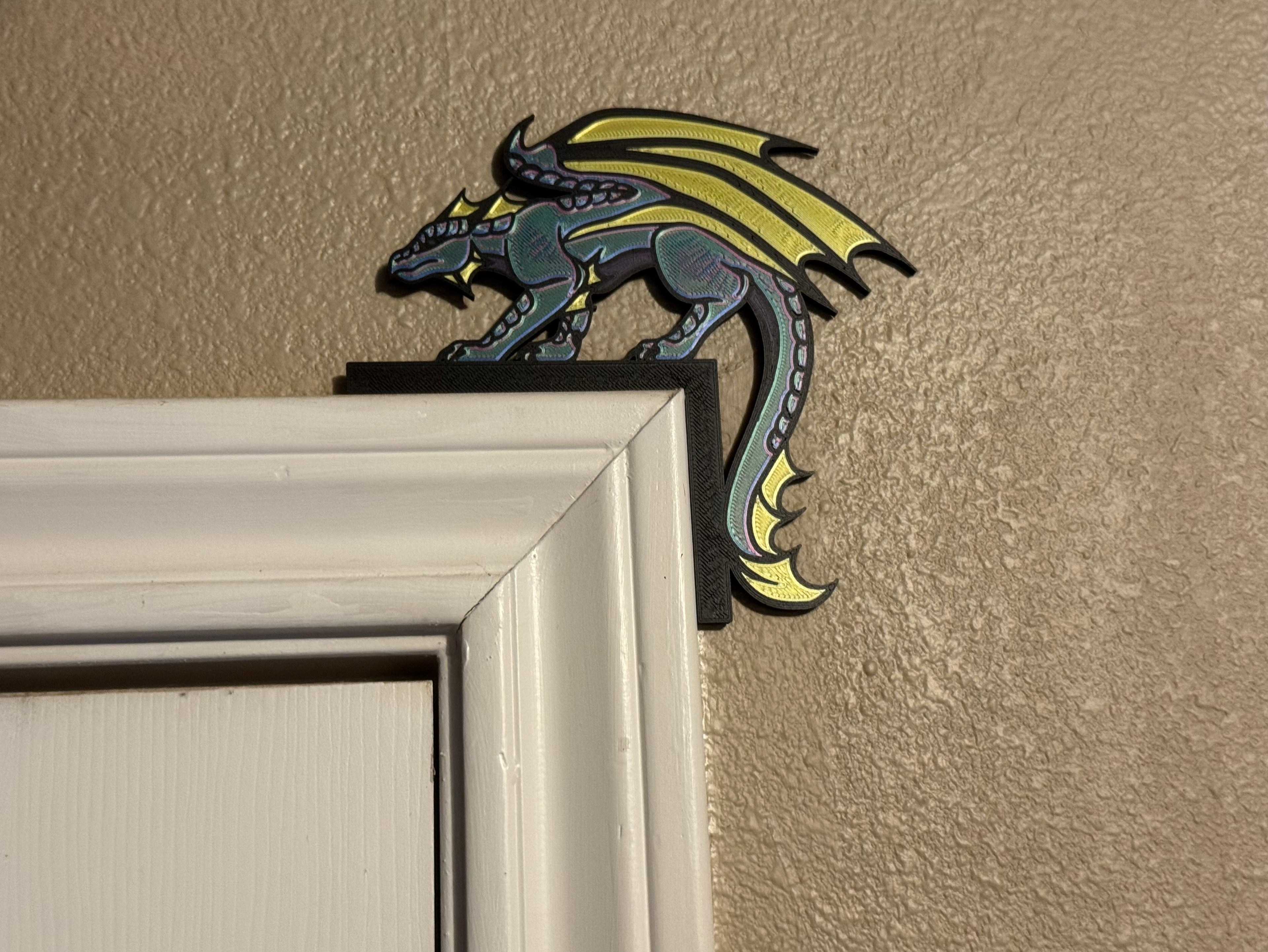 Colored Wall Dragon Decor - KK