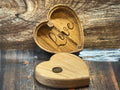 Heart Shaped Texas Oak Keepsake Box