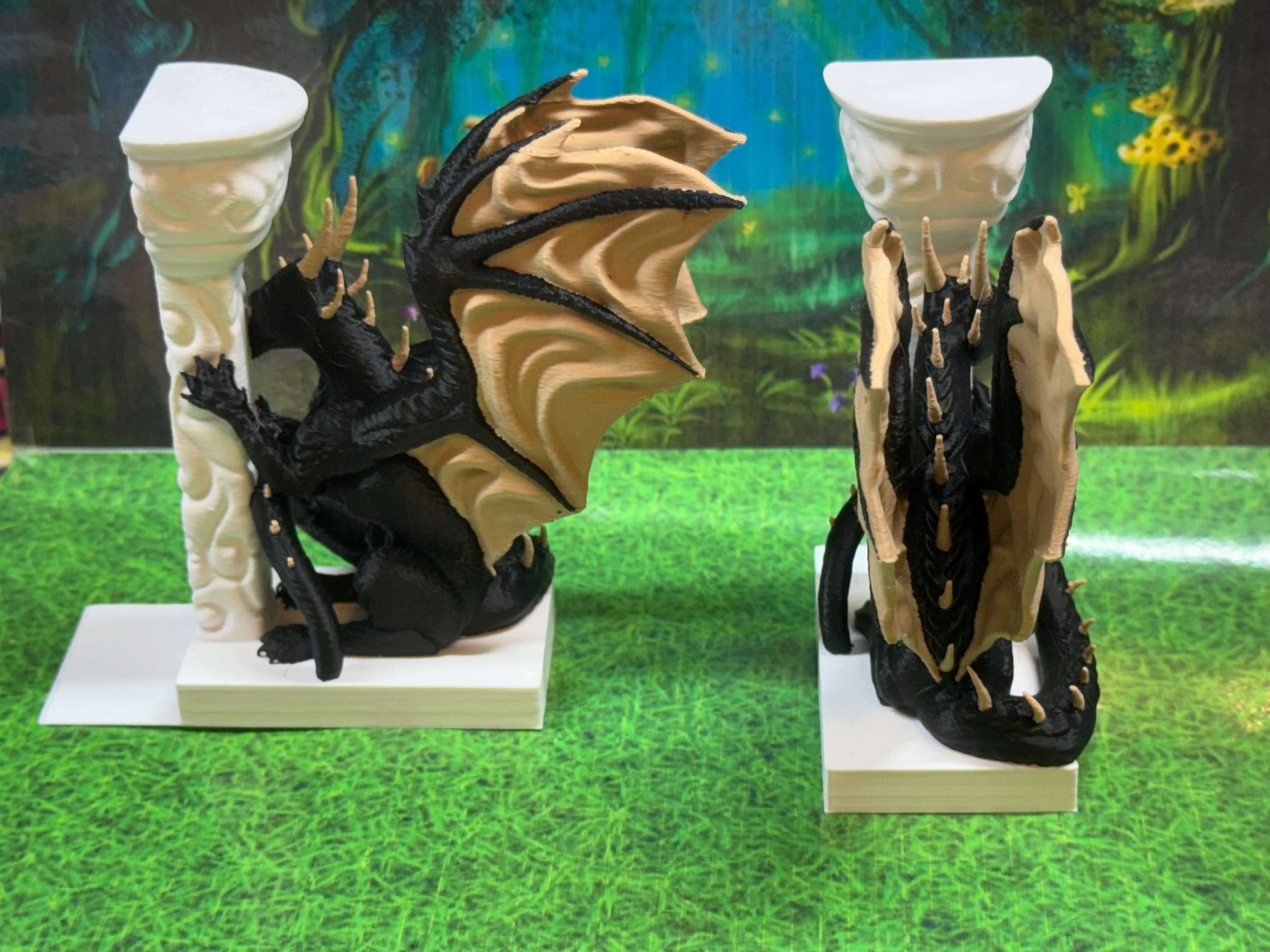 Dragon Pillar Bookends