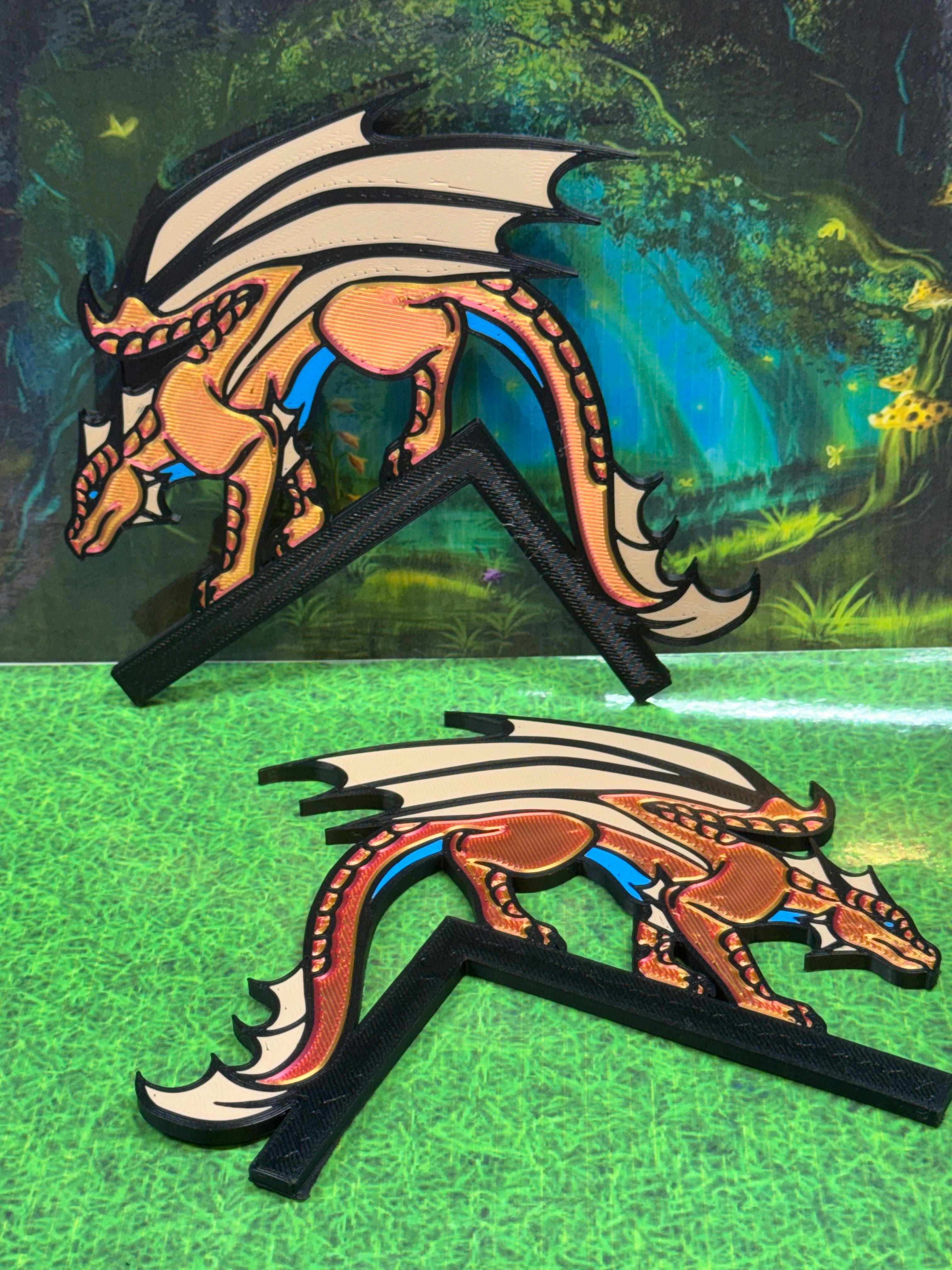 Colored Wall Dragon Decor - KK